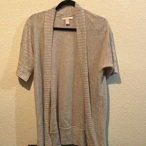 Short-sleeved knit Banana Republic summer cardigan.